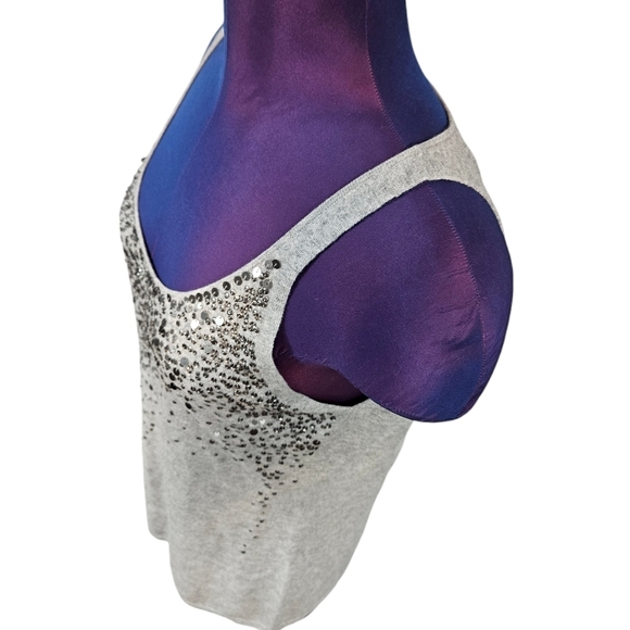 Eileen Fisher Gray Cashmere Blend Sequin Knit Cami Size Small Women's W40 - Picture 4 of 10